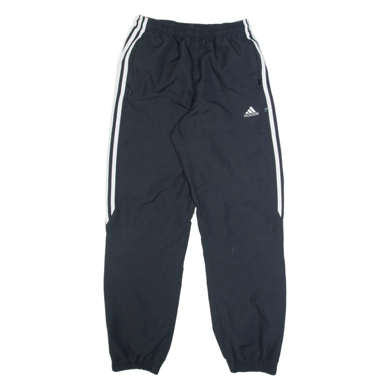 ADIDAS Mens Track Pants Black Tapered S W24 L30