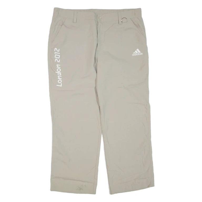 ADIDAS London 2012 Mens Trousers Grey Regular Straight W38 L28