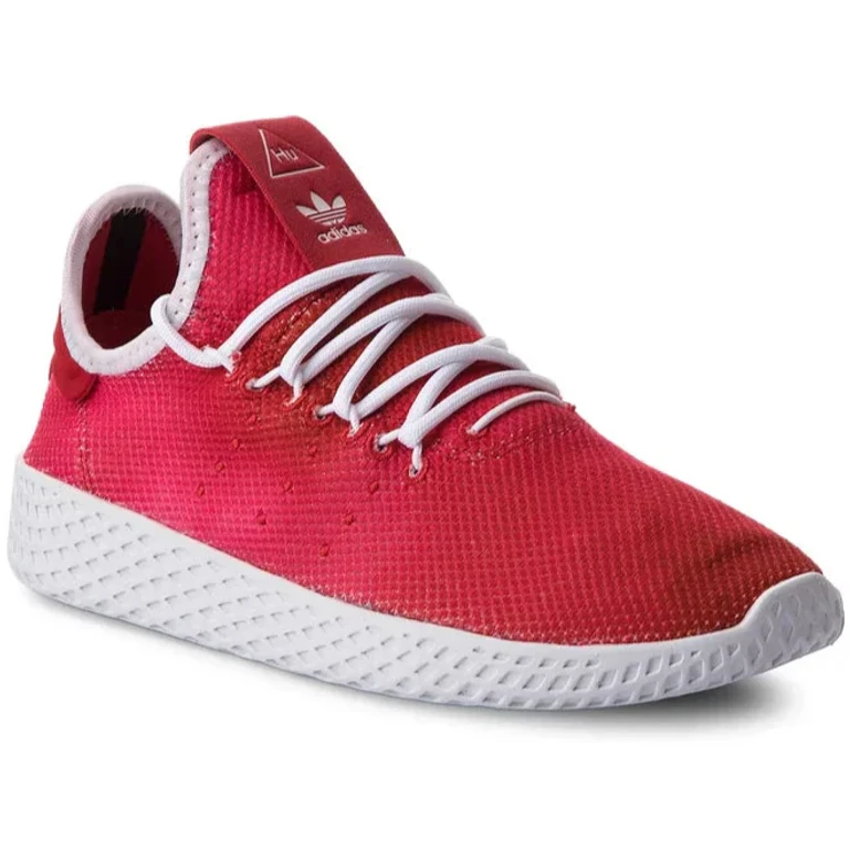 Grade School Pharrell X Tennis Hu J 'Scarlet' Sneakers