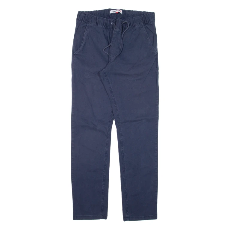 TOMMY HILFIGER Mens Trousers Blue Slim Straight W30 L28