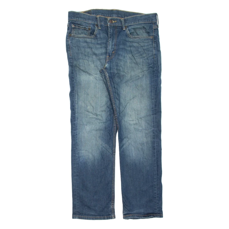 LEVI'S 514 Jeans Mens Blue Slim Straight Stone Wash W32 L29