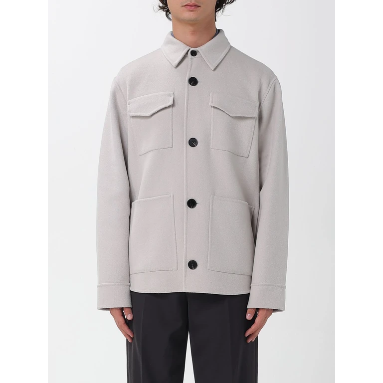Coat Men color White (B51PUVANNDOU702)