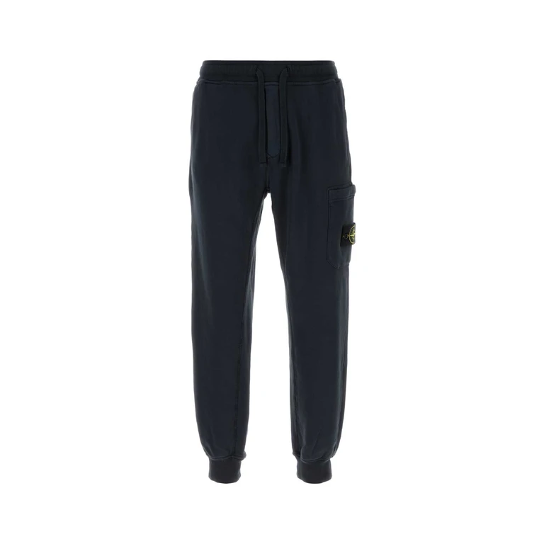 Navy Blue Cotton Joggers Navyblue Tessuto Principale: Cotone Pantaloni - Men