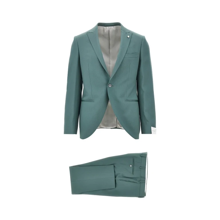LUIGI BIANCHI Light wool single-breasted tailored suit Man 50