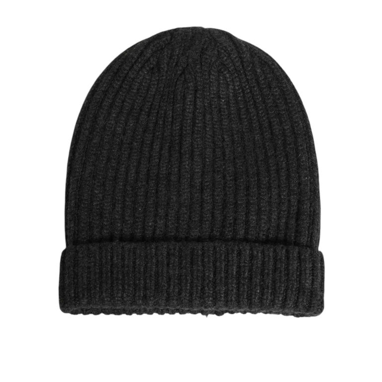 Dolce & Gabbana Black Cashmere Knitted Beanie Men Capello Hat - Men