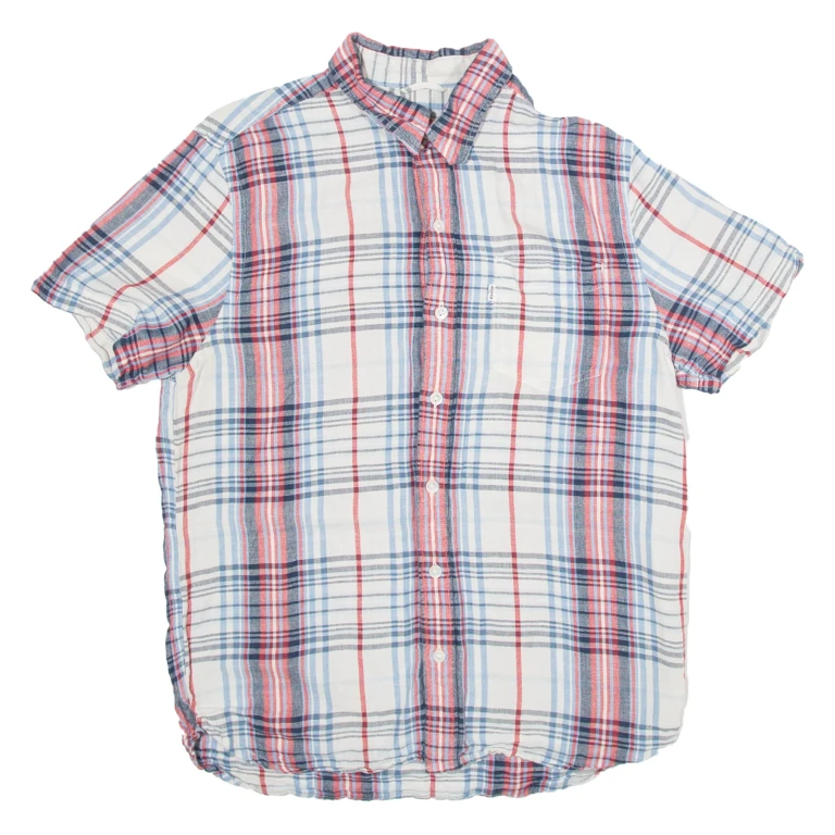 LEVI'S Mens Shirt Blue Check S