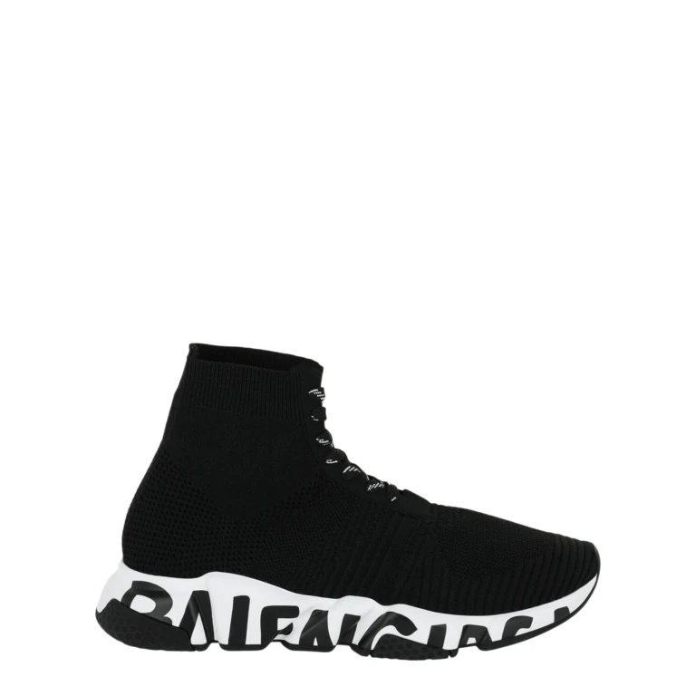 Speed Lace-Up Graffiti Sneakers