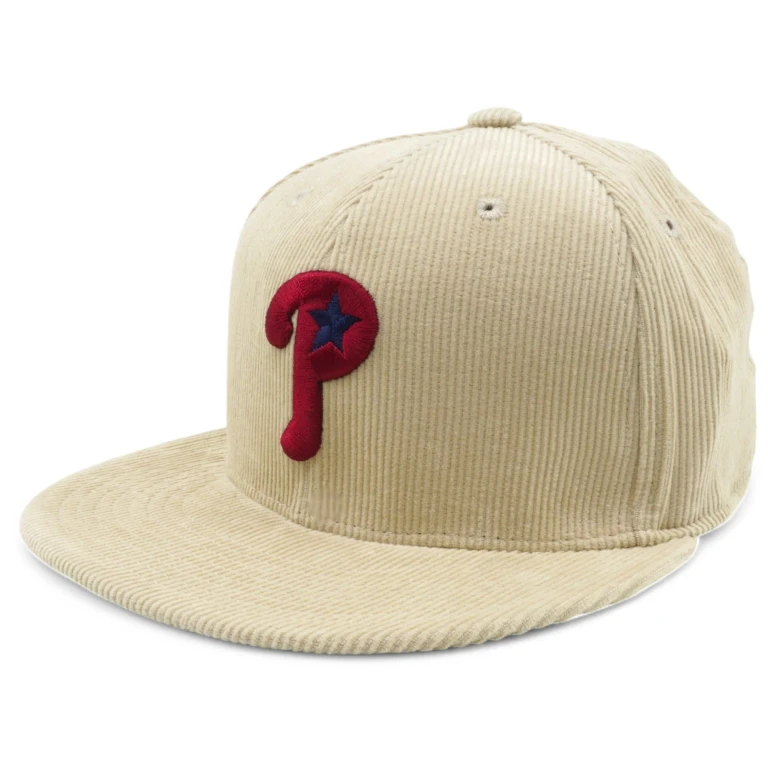 Men's MLB Team Cord Fitted Phillies 2004 Fitted Caps