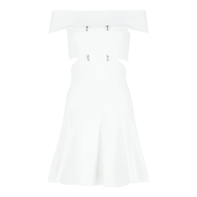 Off-the-Shoulder Sliced Mini Dress