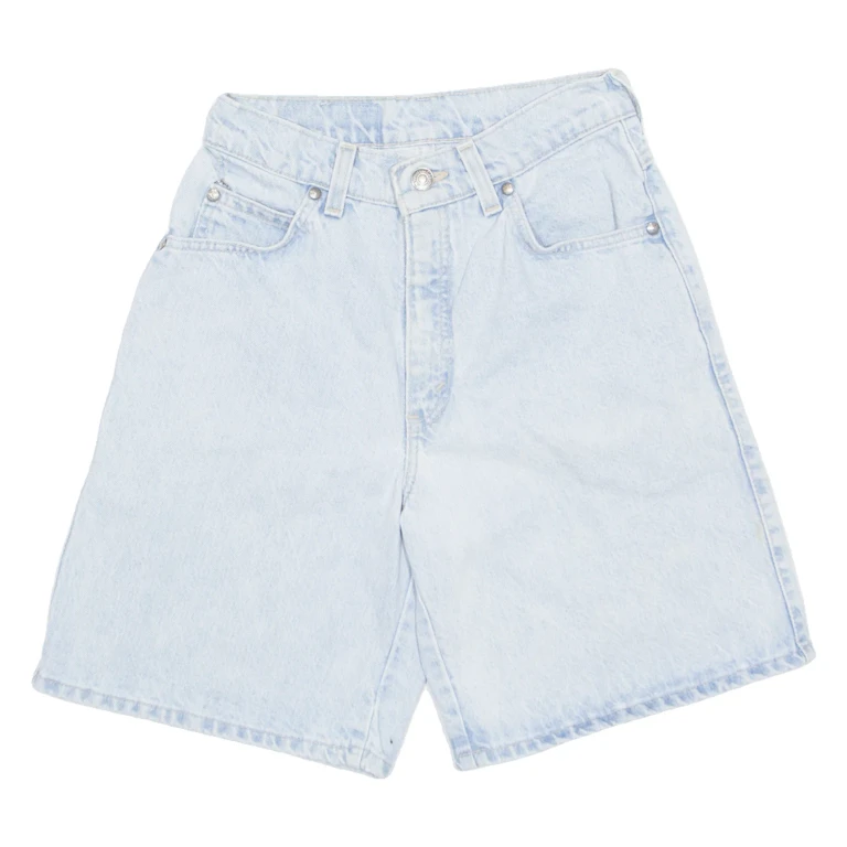LEVI'S High Waist Yellow Tab Womens Denim Shorts Blue 90s XXS W24