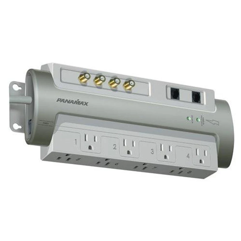 PM8-AV 8 Outlet Cable-Sat-Telephone (Silver)