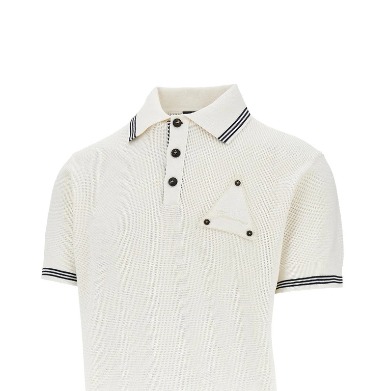 JACQUEMUS 'Voilier' knitted polo shirt Man M