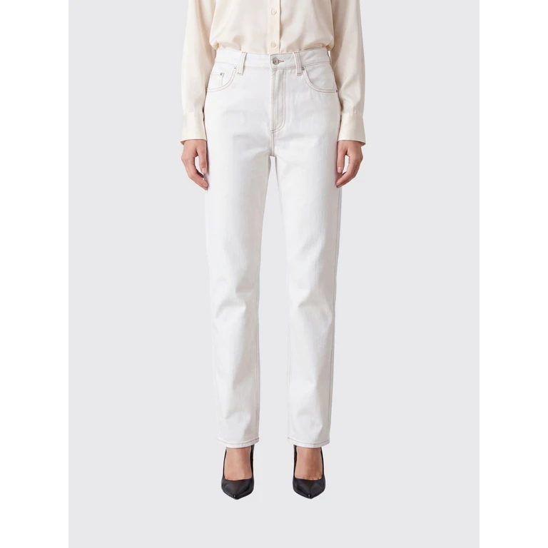 Medusa Logo Mid-Rise Straight Fit Jeans in Denim (10256681A186521D660)