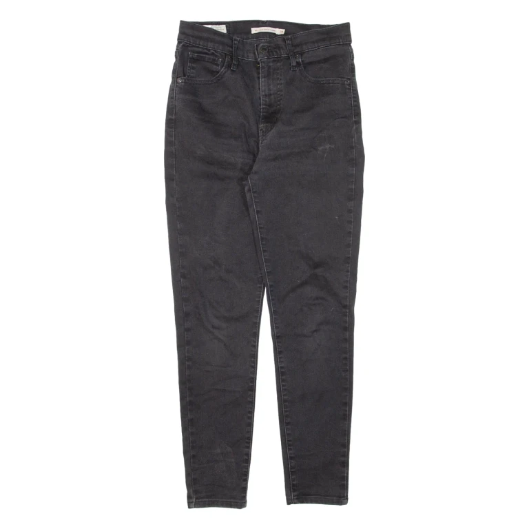 LEVI'S Mile High BIG E Womens Jeans Black Slim Skinny W28 L27