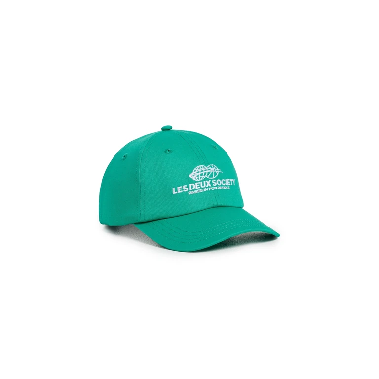 Les Deux Exhibition Dad Cap Green Spruce One Size