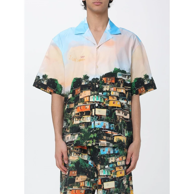 Printed Stretch Cotton Shirt (S6LAMASI208140)