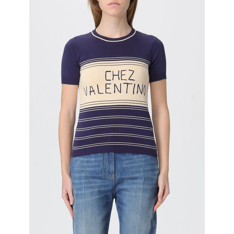VALENTINO Sweater Woman color Blue (7B3KC65C9EMDSV)
