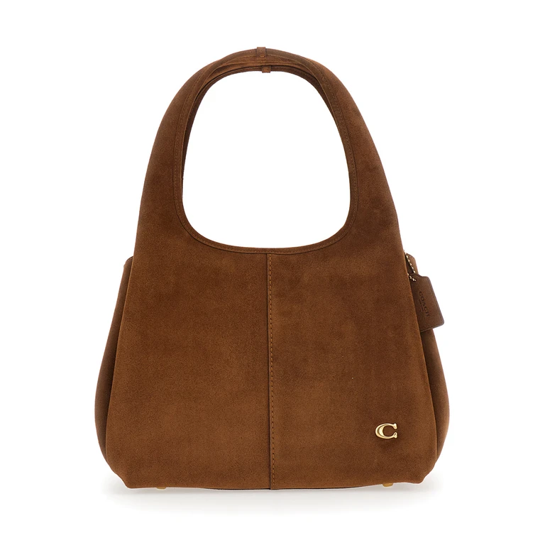 Lana Monogram Leather and Suede Shoulder Bag with Double Handle (CBZ96B4WBR)