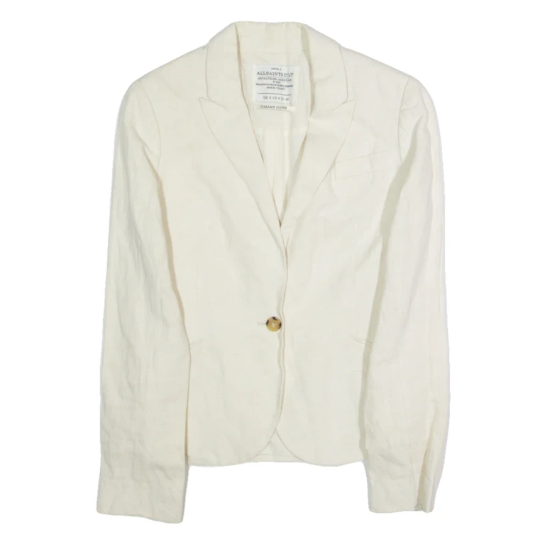 ALL SAINTS Womens Blazer Jacket Cream S