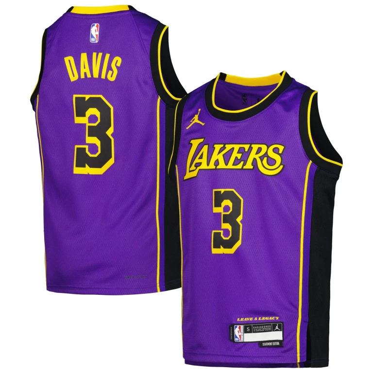 Youth NBA Anthony Davis Purple La Lakers Swingman Statement Jersey Jerseys