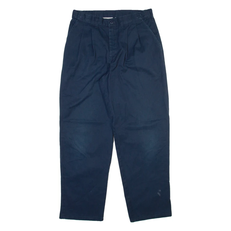 DICKIES Mens Trousers Blue Relaxed Straight W32 L30