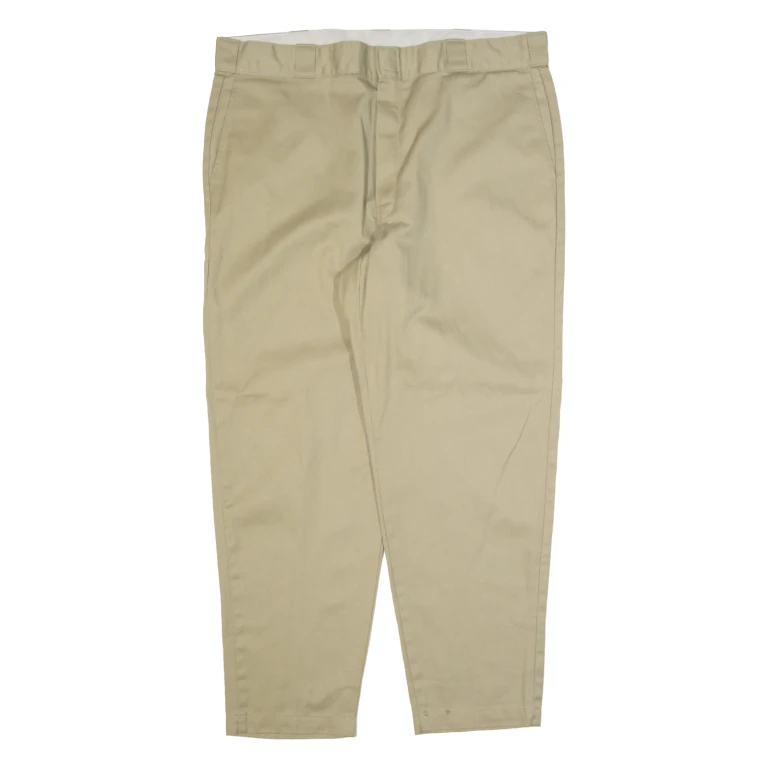 DICKIES Workwear Mens Trousers Beige Regular Tapered W40 L30