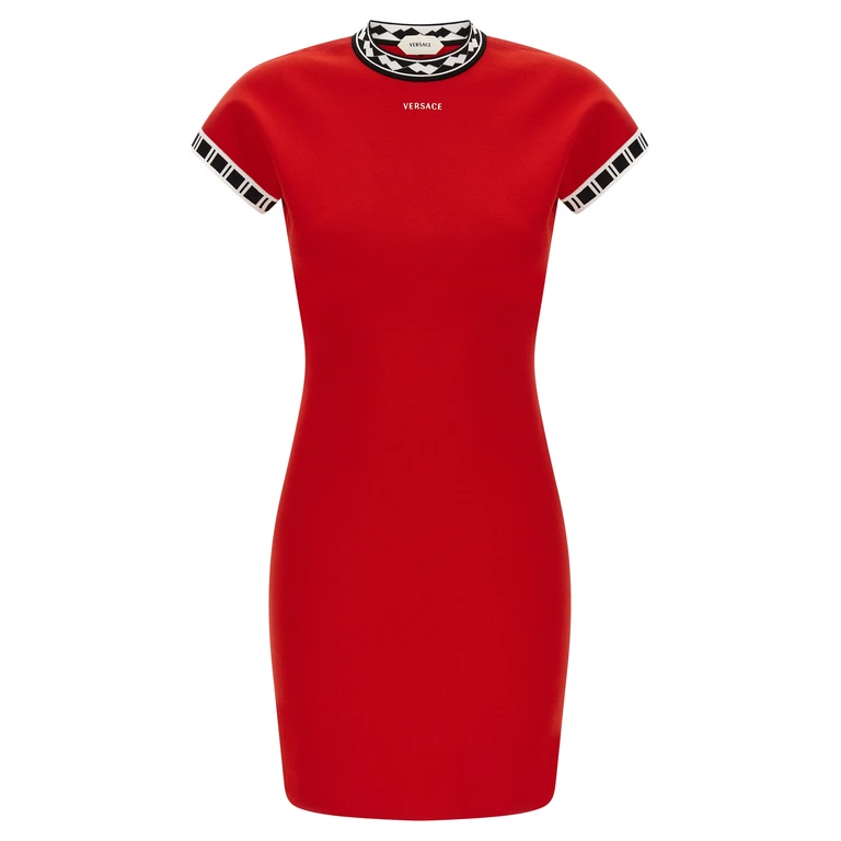 Multicolor Cotton Short Dress - Women