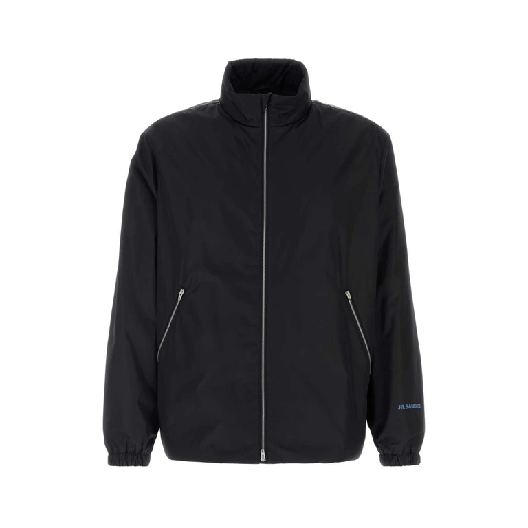 Jil Sander Black Polyester Jacket 001 Giubbini - Men
