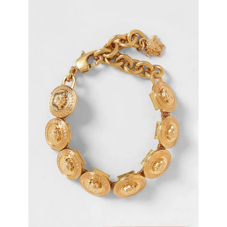 Adjustable Medusa Bracelet in Gold-Tone Metal (10142631A006203J210)