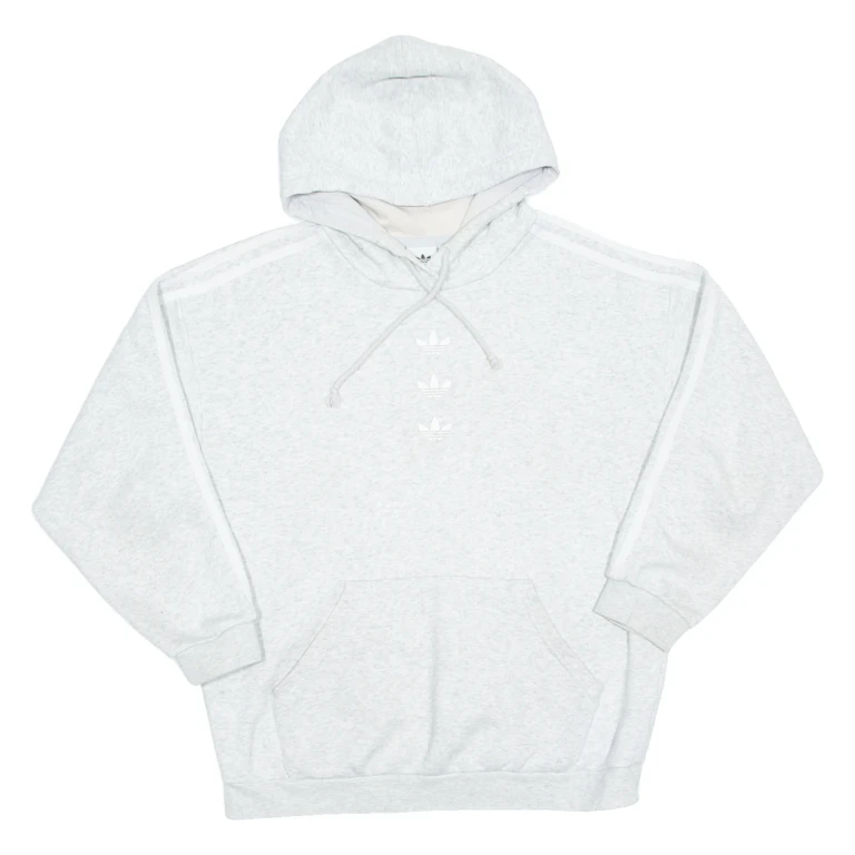 ADIDAS Womens Grey Hoodie UK 10