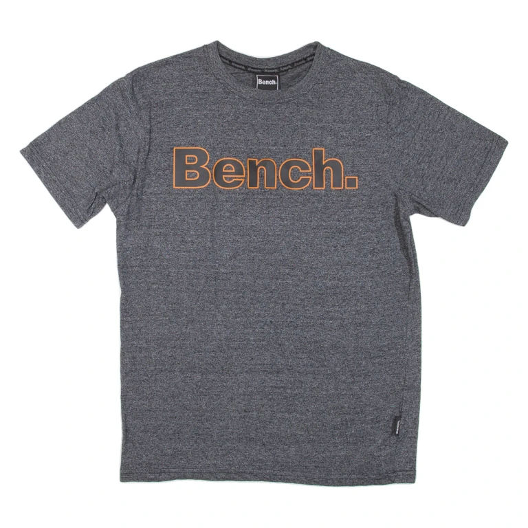 BENCH Mens T-Shirt Grey Crew Neck M