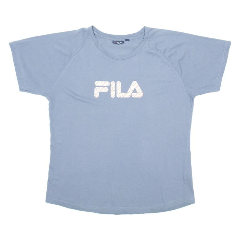 FILA Womens T-Shirt Grey 2XL