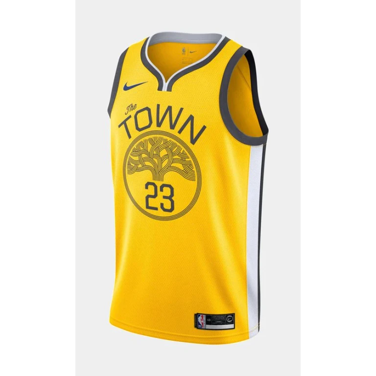 Men's NBA Gs Warriors 23 Draymond Green Jersey Swingman Earned Edition