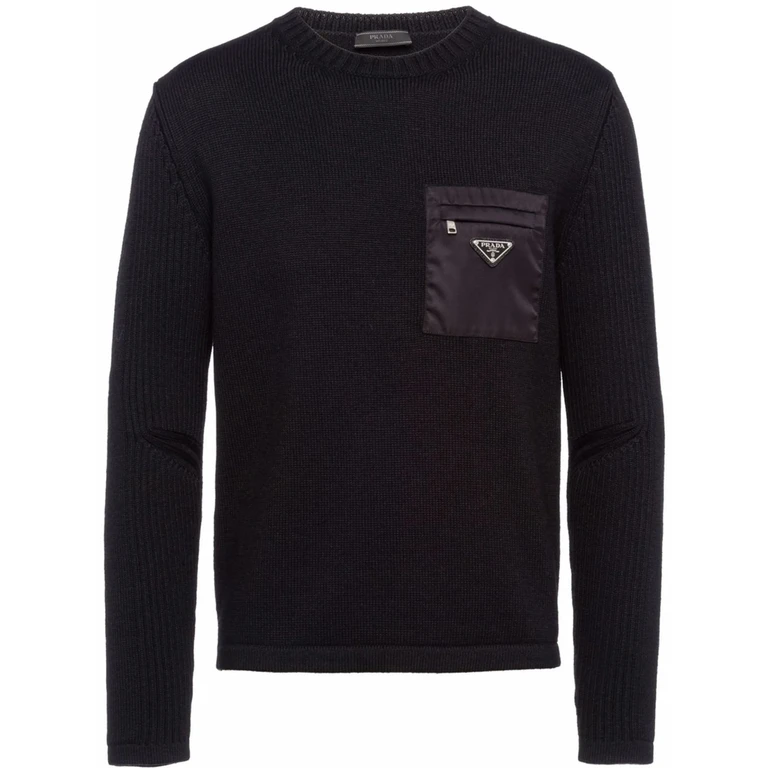 Prada Pocket-detail Wool Jumper