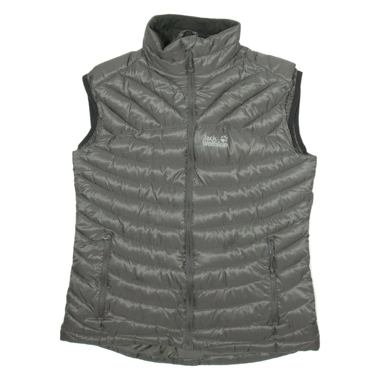 JACK WOLFSKIN Womens Puffer Gilet Grey S