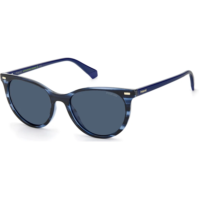 Polarized Blue Cat Eye Ladies Sunglasses PLD 4107/S 0JBW/C3 52