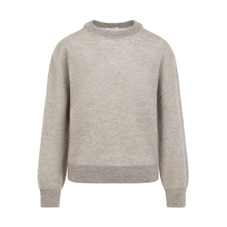 Brunello Cucinelli Pull Col Rond - Beige (MGG270510PCZA11)