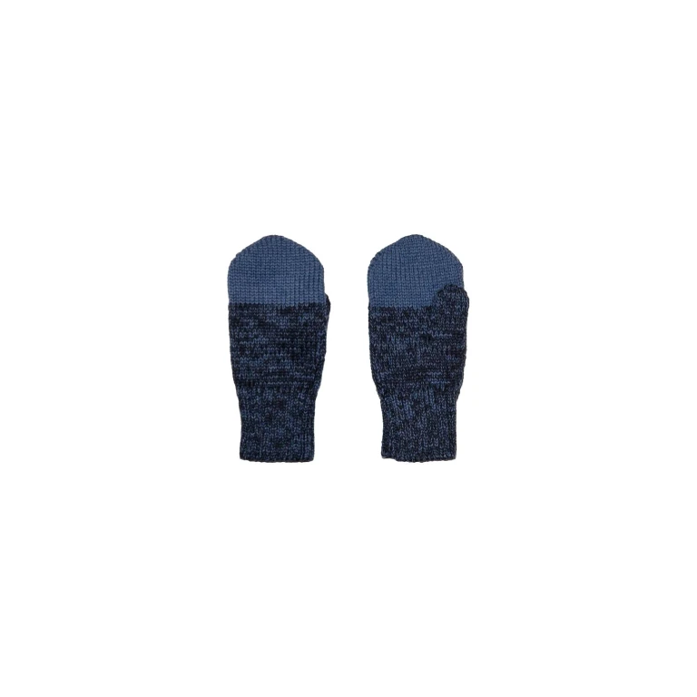 Baby Merino Wool Mittens Blue - 1-2 years