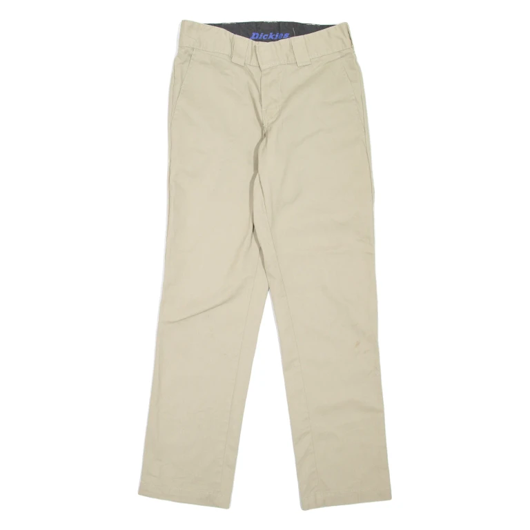 DICKIES Workwear Womens Trousers Beige Slim Tapered W28 L28