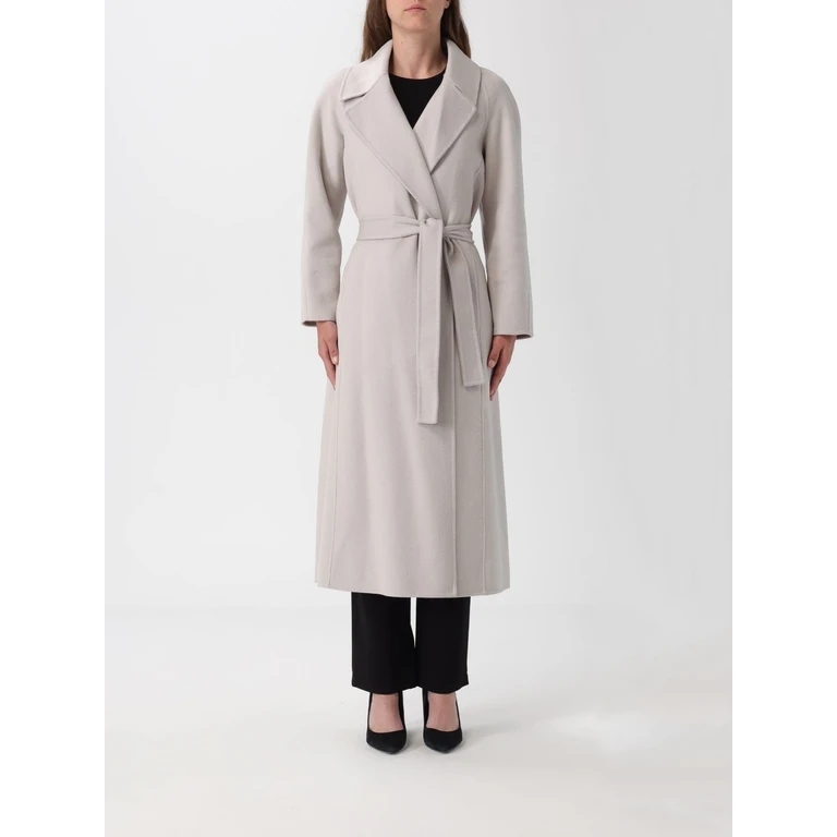 Coat Woman color White (B51PDPAOLDOU702)