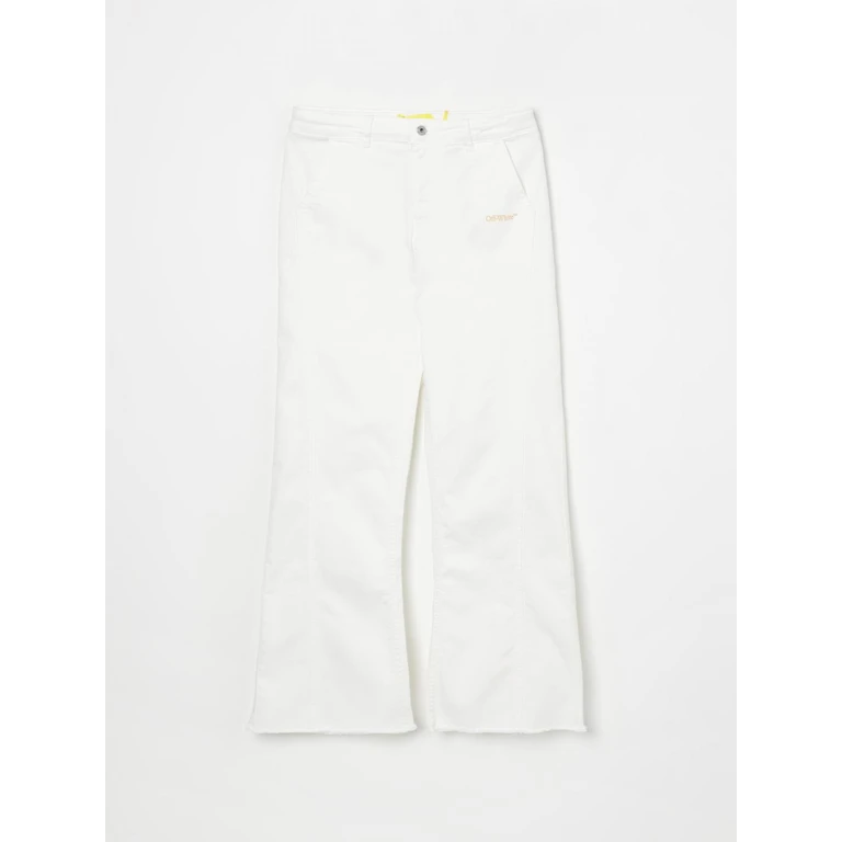 OFF-WHITE KIDS Jeans Kids color White (OGYB002S25DEN0010118)