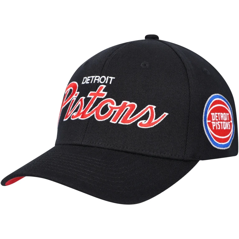 Men's NBA Team Script 2.0 Stretch Snapback Pistons