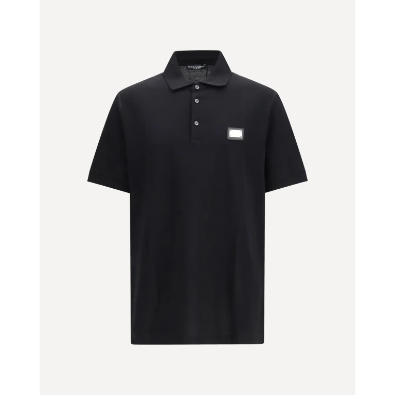 Dolce & Gabbana Polo-Shirt aus Baumwoll-Piqué