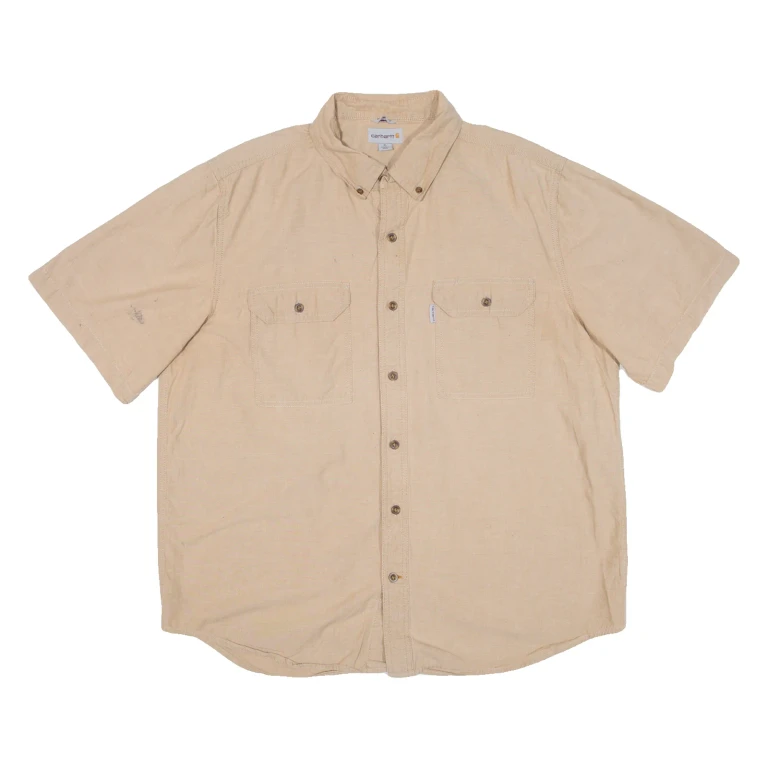 CARHARTT Relaxed Fit Mens Plain Shirt Brown XL