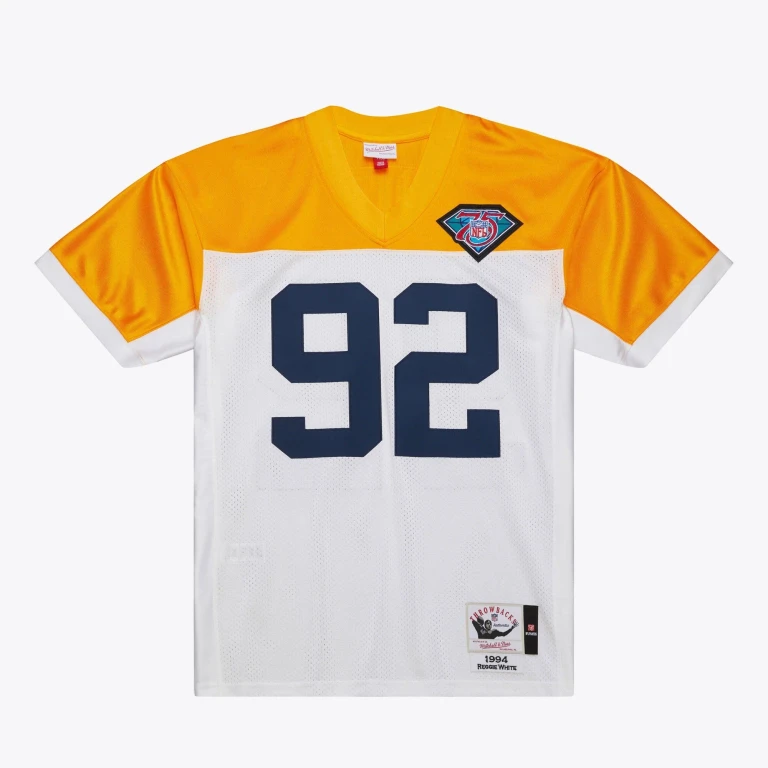 Men's NFL White Jersey Packers 1994 Reggie White