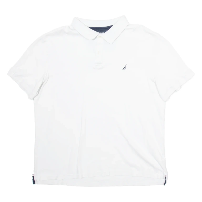 NAUTICA Mens Polo Shirt White 2XL