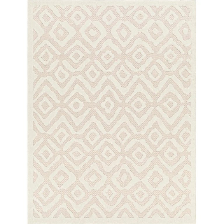 Burl Cream Outdoor Rug - Clearance
