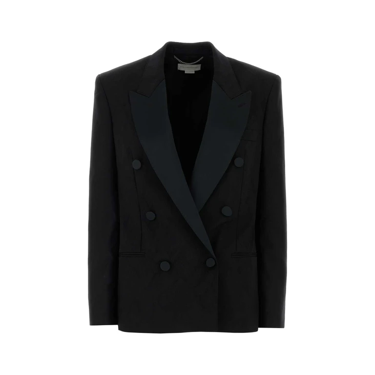 Stella McCartney Black Wool Blazer Giacche E Gilet - Women