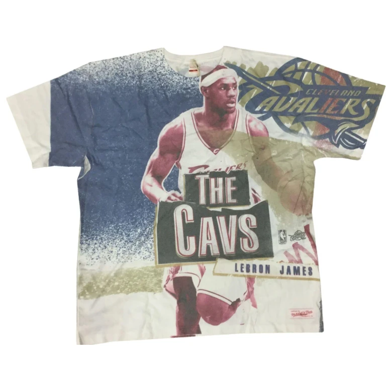 Men's NBA Breaking Boards Sublimated Tee Lebron James Cavaliers T-Shirts