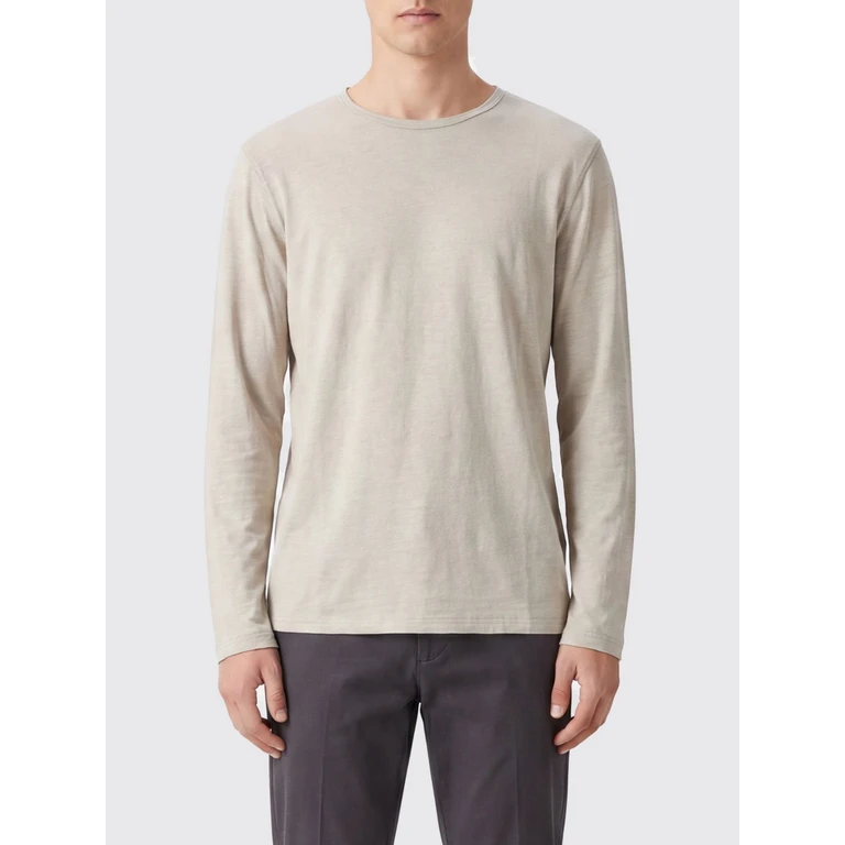 Long-Sleeved T-Shirt in a Linen Blend with Crew Neck (C8525041K20123)
